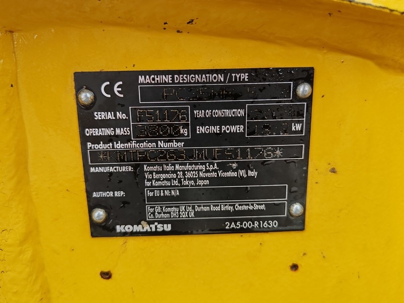 KOMATSU PC35MR-5 - pásový minibáger - 13