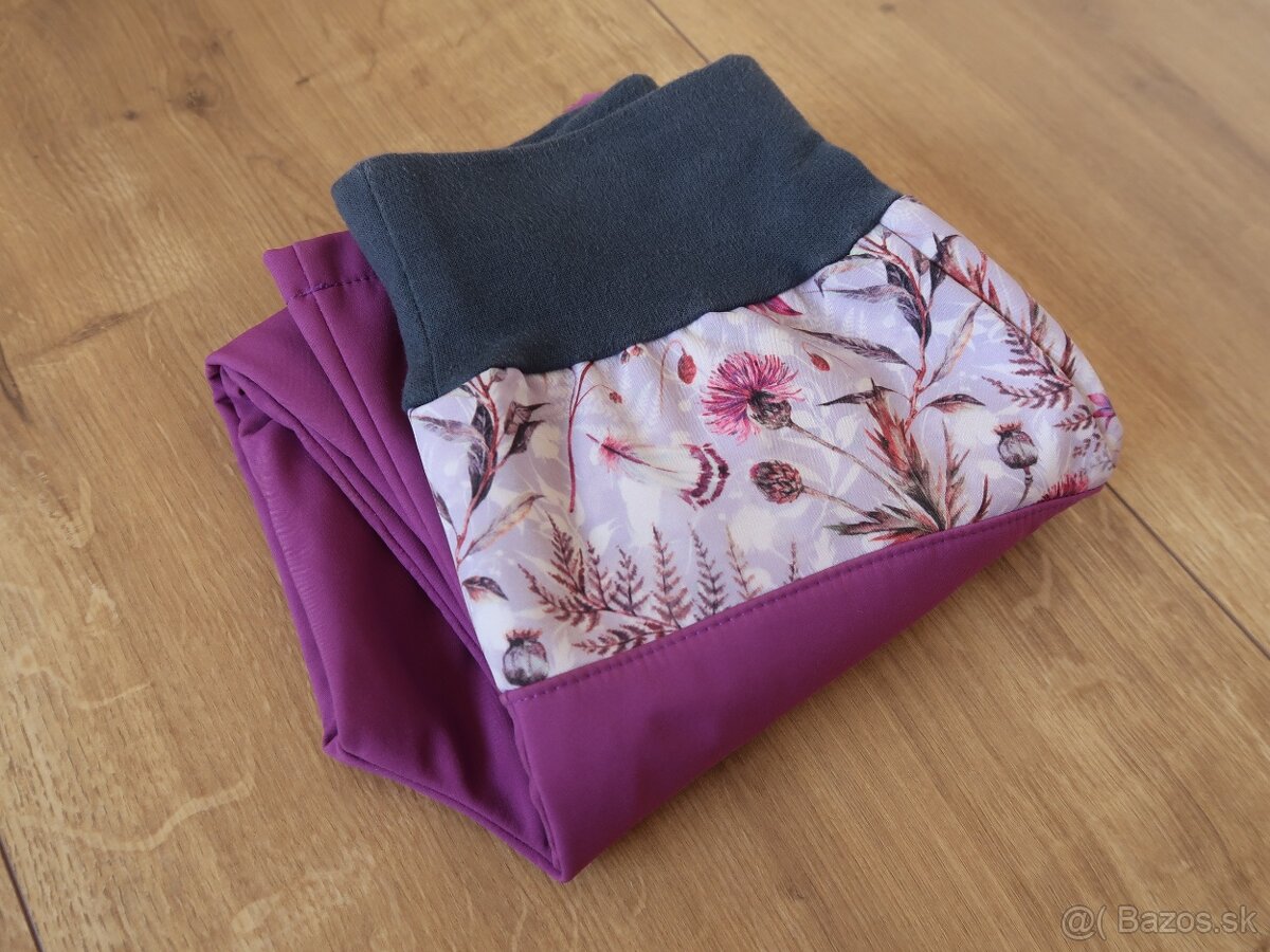 ZATEPLENÉ softshellové nohavice UNUO 122/128 - 13