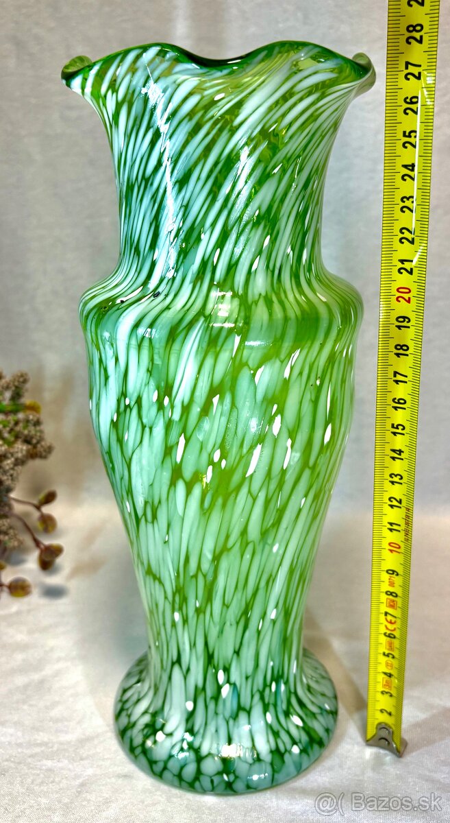 Starozitne sklenené vazy v top stave - 13