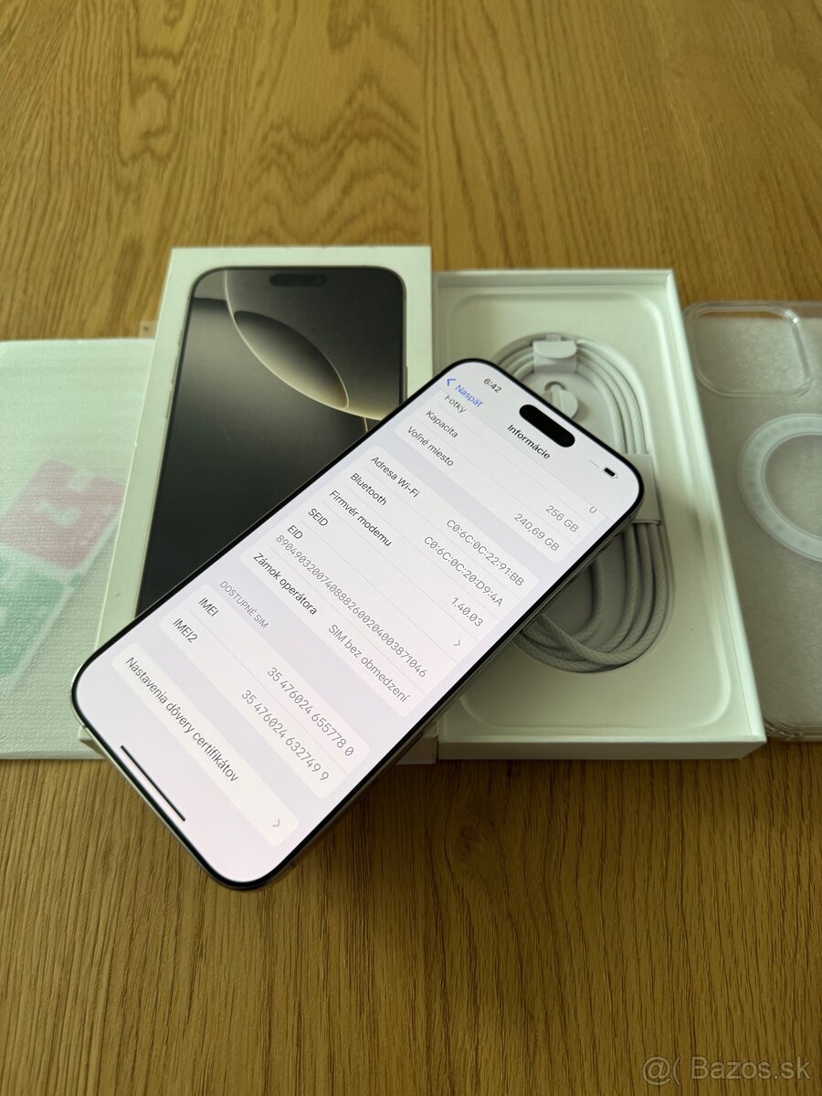 iPhone 16Pro Max 256gb Natural Titanium v záruke - 13