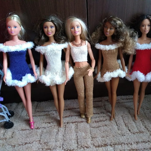 katáby šaty klobúky čiapky pre bábiky barbie ken stacie skip - 13