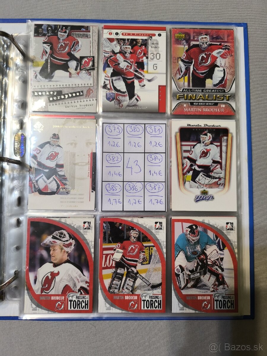 Hokejové kartičky - Martin Brodeur 2 - 13