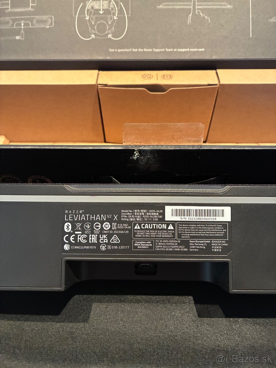 Herný Soundbar Razer Leviathan V2 X - 13