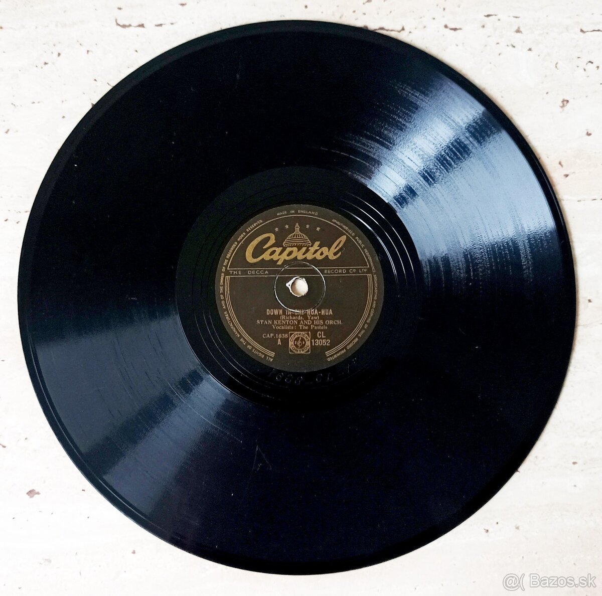 9 starožitných šelakových gramodesek americký jazz, swing - 13