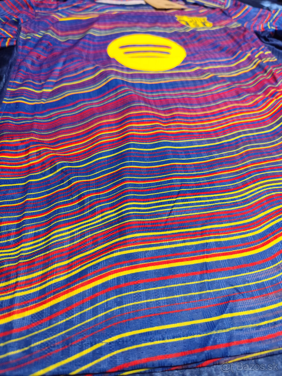 Dres Fc Barcelona Hráčsky Blaugrana Pásikavý Unikátny - 13