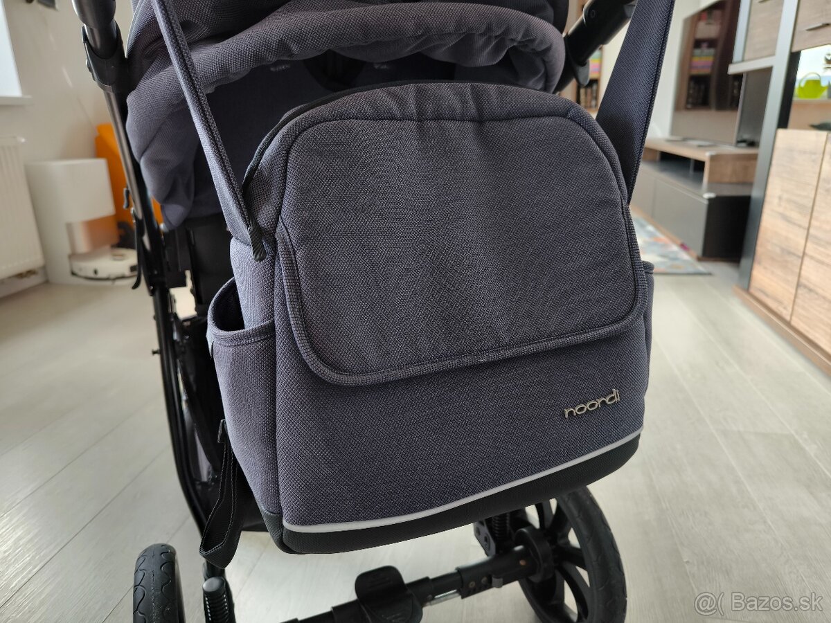 Kočík Noordi Fjordi 2v1 Jeans Blue s príslušenstvom - 13