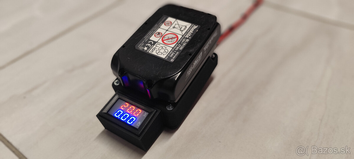 Adaptér batérie makita 18V s voltmetrom ( Hranatý/Okrúhly ) - 13