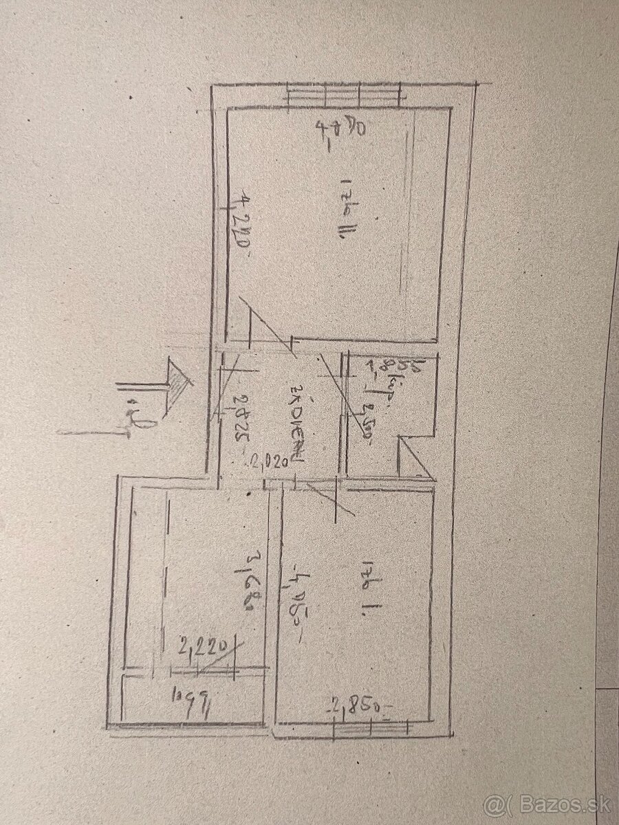 PRENÁJOM 2-IZBOVÉHO BYTU S BALKÓNOM BLÍZKO CENTRA NOVÁ BAŇA - 13