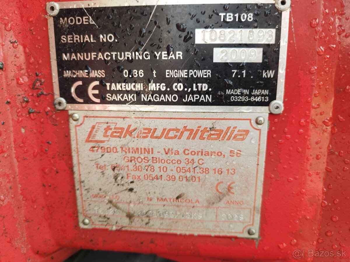 Minibager Takeuchi 900kg. Rozsirovaci - 13