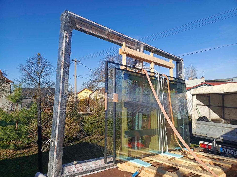 Hs portál hliník 3000x2200mm trojsklo profil Ultraglide. - 13