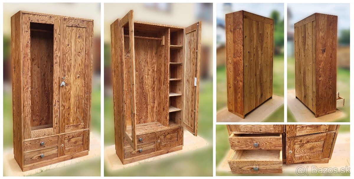 Masívne skrine z červeného smreku. - 13