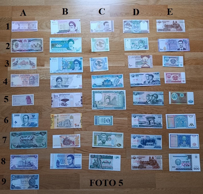 Bankovky mix svet UNC - 13