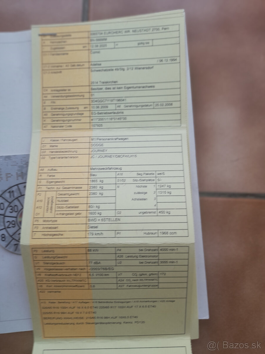 Dodge Journey 2,0 CRDi, 88 kW - dovoz - 13