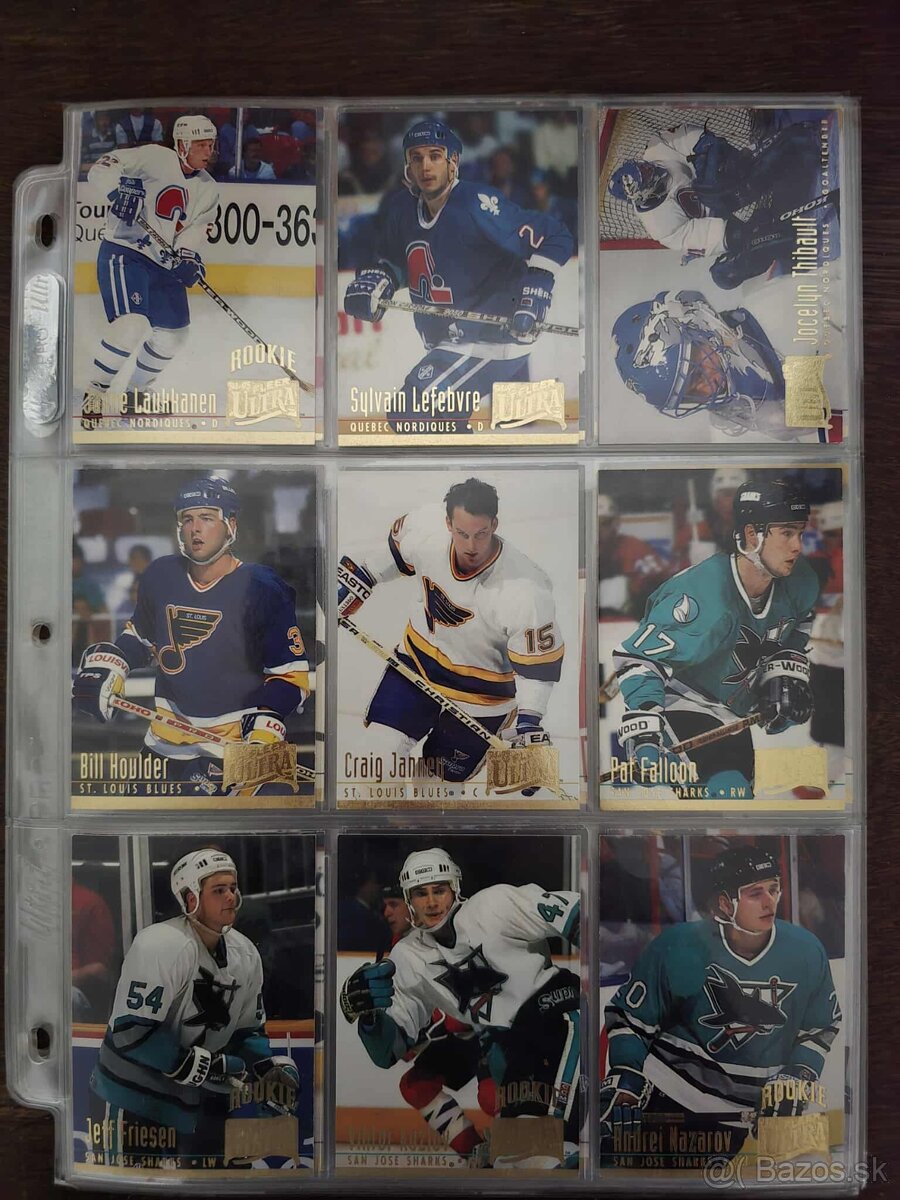 Predám hokejové kartičky ultra fleer 94-95 set druha seria - 13