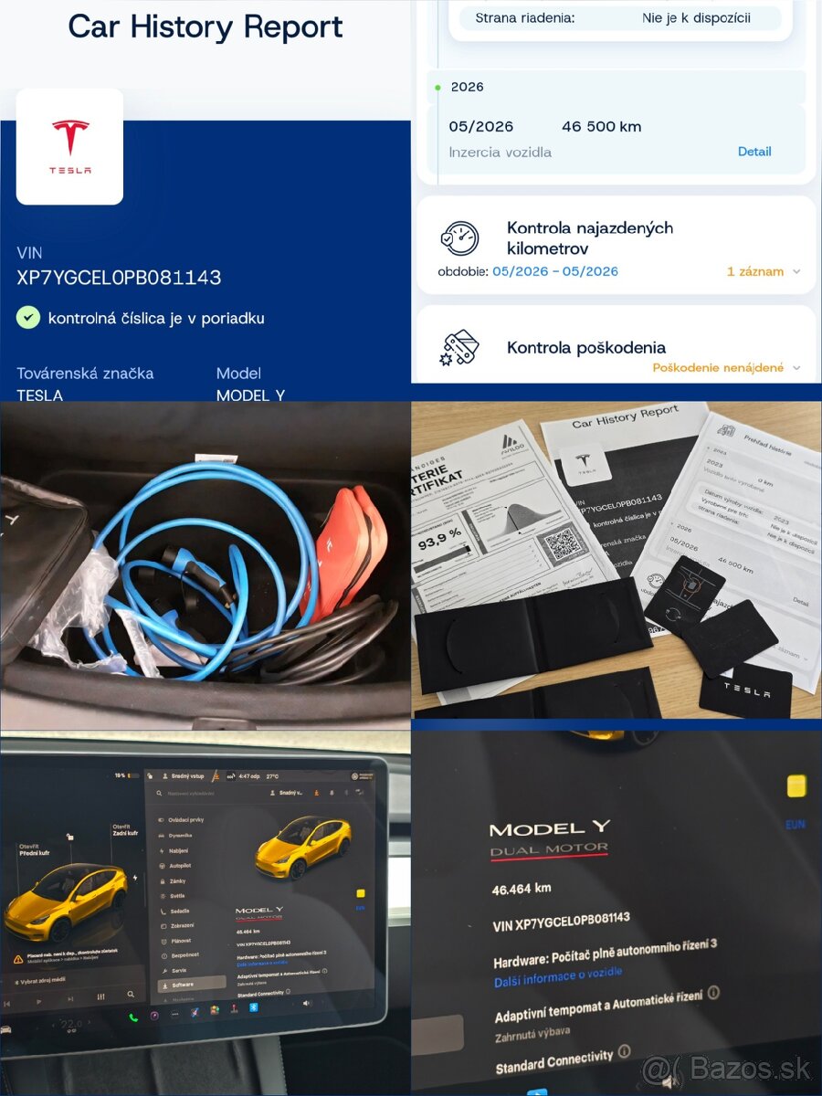 ✅️Tesla Model Y Performance 534k,SoH 94%,Biely Interiér✅️ - 13
