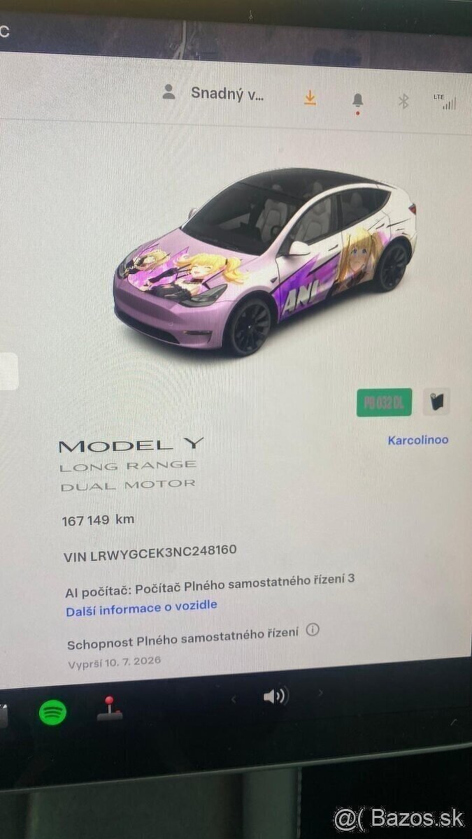 Tesla Model Y Long Range Ryzen, 1. Majiteľ, Biely int. DPH - 13