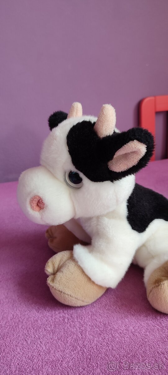 Plyšáky biely medvedík a kravička - 13