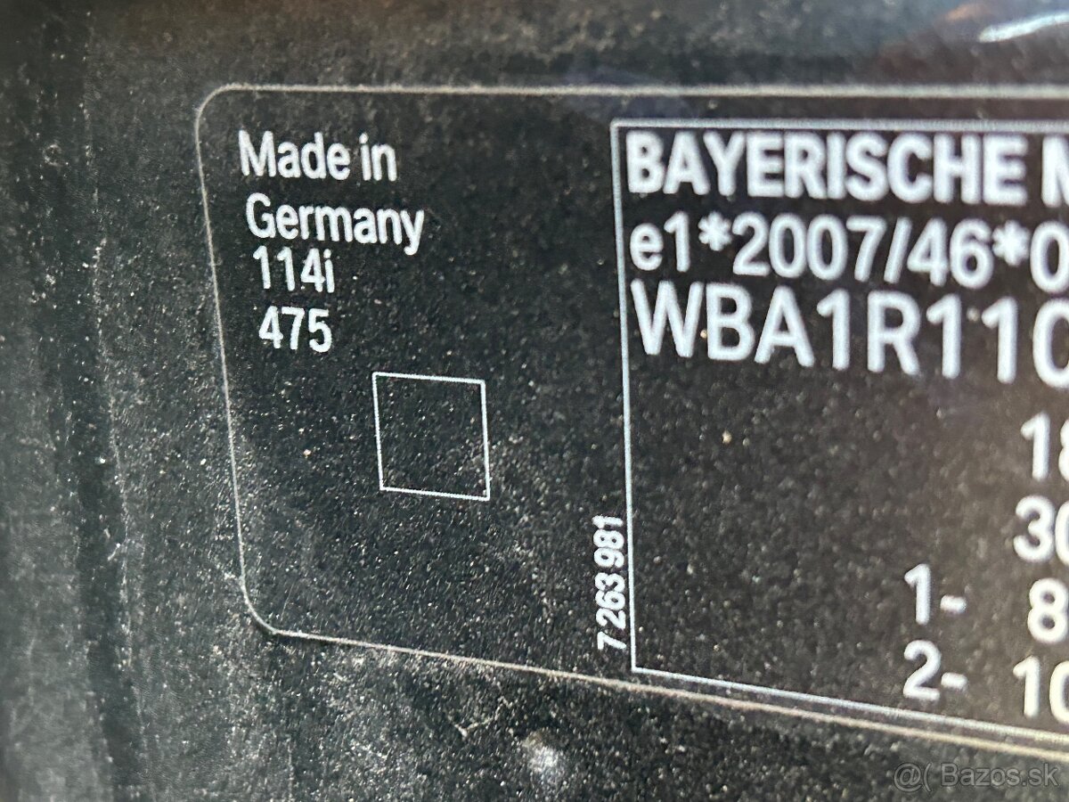 ROZPREDAME BMW F20 114i/116i/118i 2014 - 13