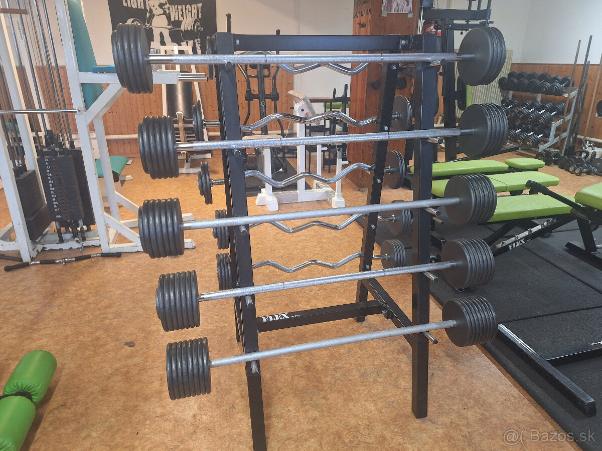Bicepsová osa pevná váha (rovná, EZ) - NOVÁ - 13