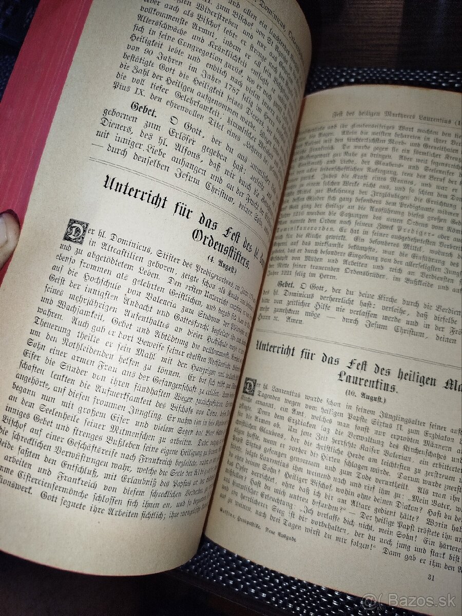 Stara kniha Leonhard Goffine z roku 1921 - 13