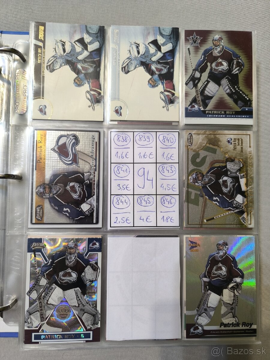 Hokejové kartičky - Patrick Roy 4 - 13