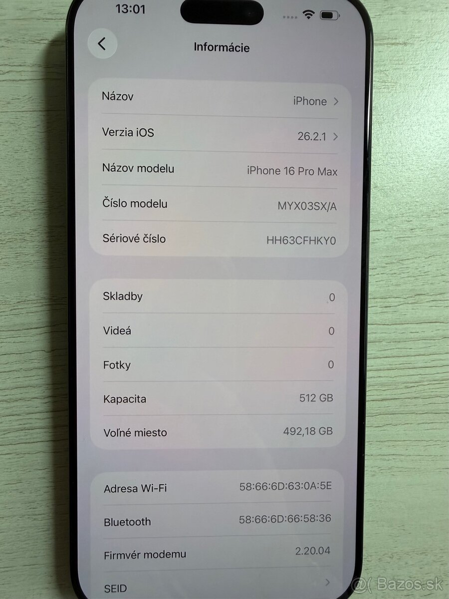 iPhone 16 Pro Max, Black Titanium, 512GB - 13