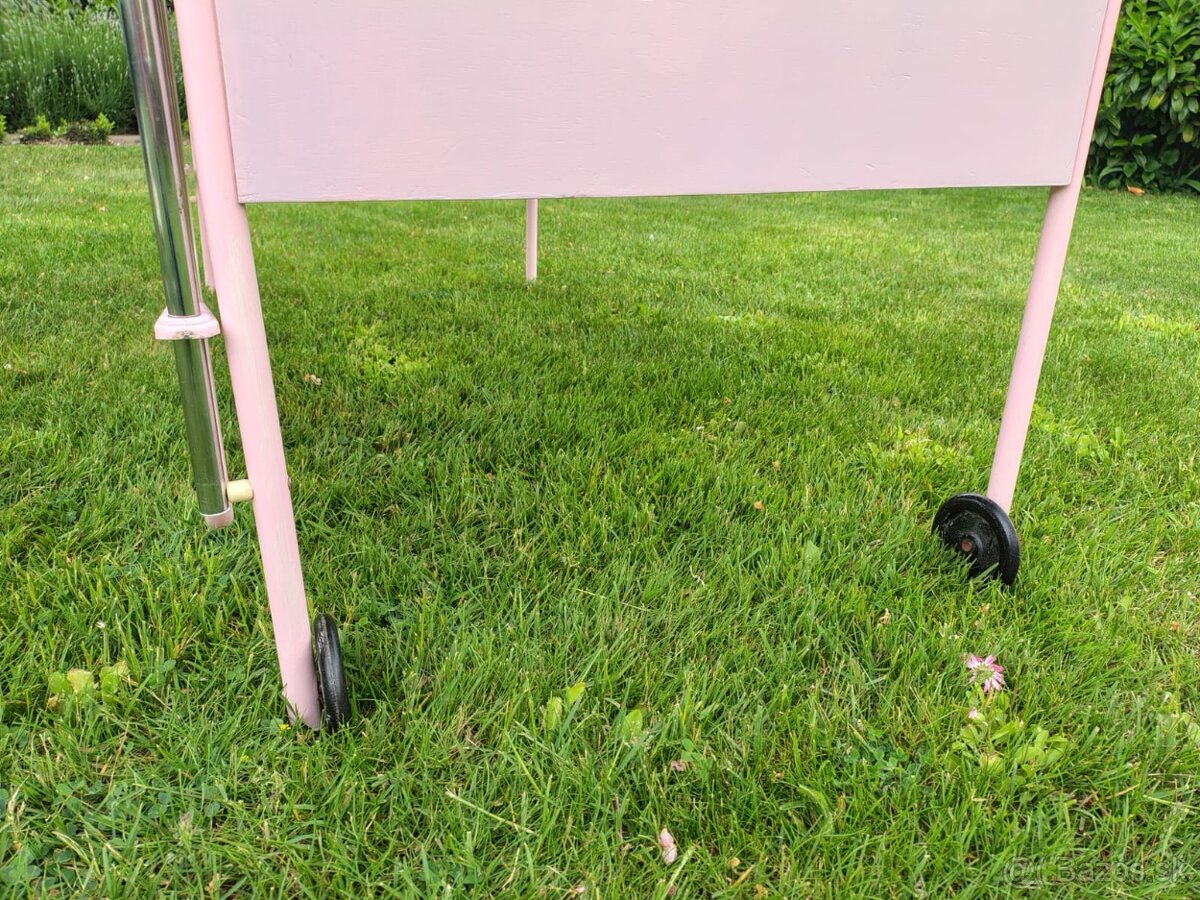 Retro detska postieľka ružová - 13