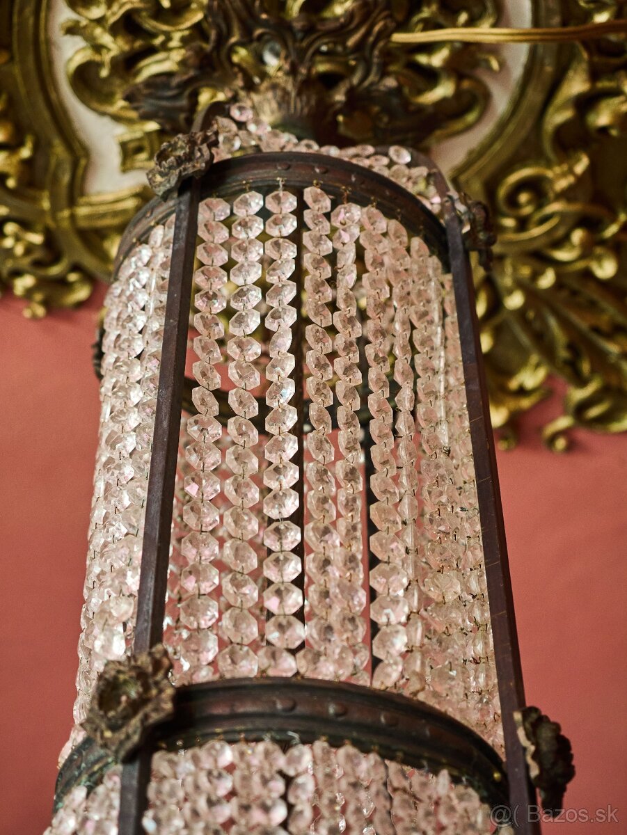 Veľký starožitný luster Ľudovít XVI - Hruška - 13