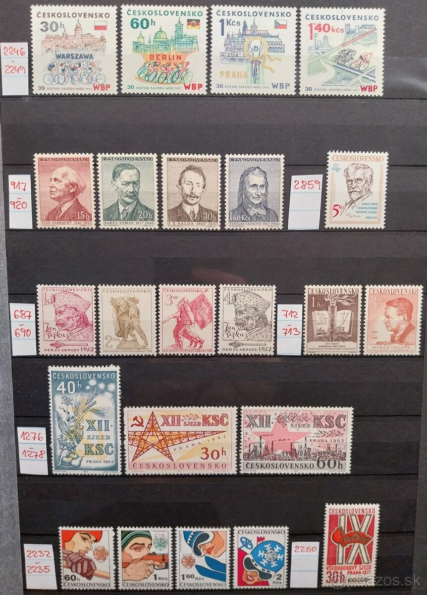 Známky ČESKOSLOVENSKO – 3 - 13