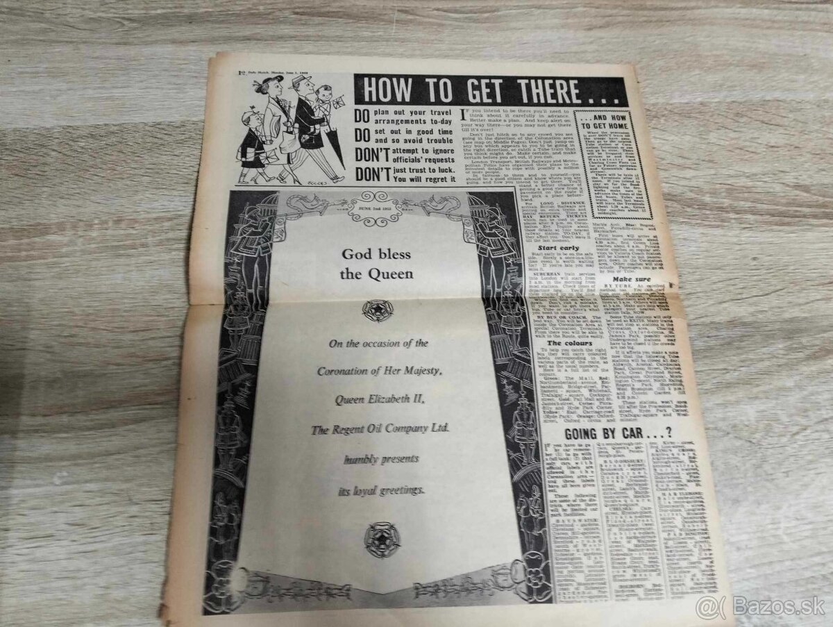 ORIGINÁL "Daily Mail" zo dňa 3.júna 1953,britský denník,de - 13