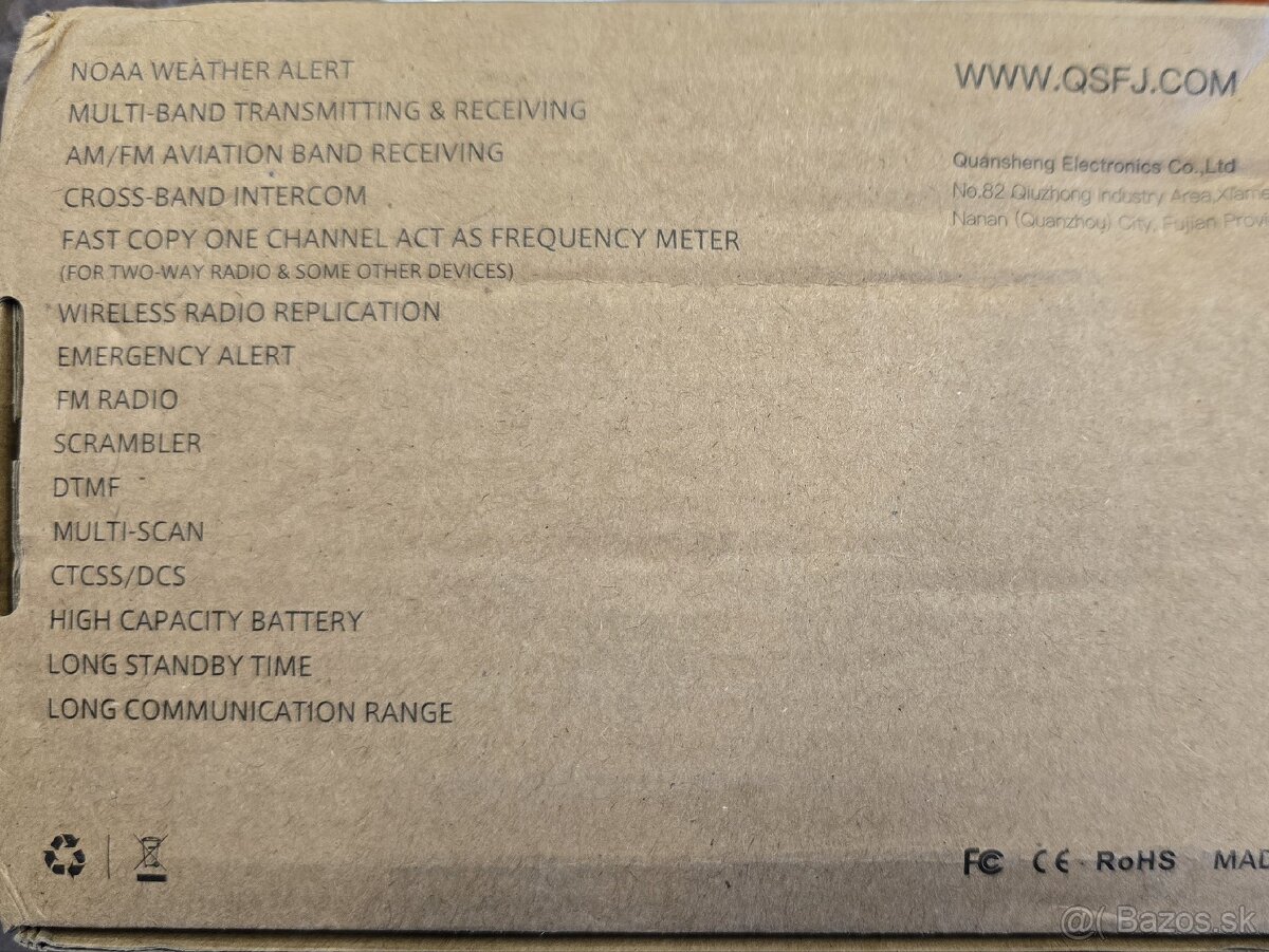 predám 2 ks obojsmernú rádiostanicu QUANSHENG UV-K5 - 13