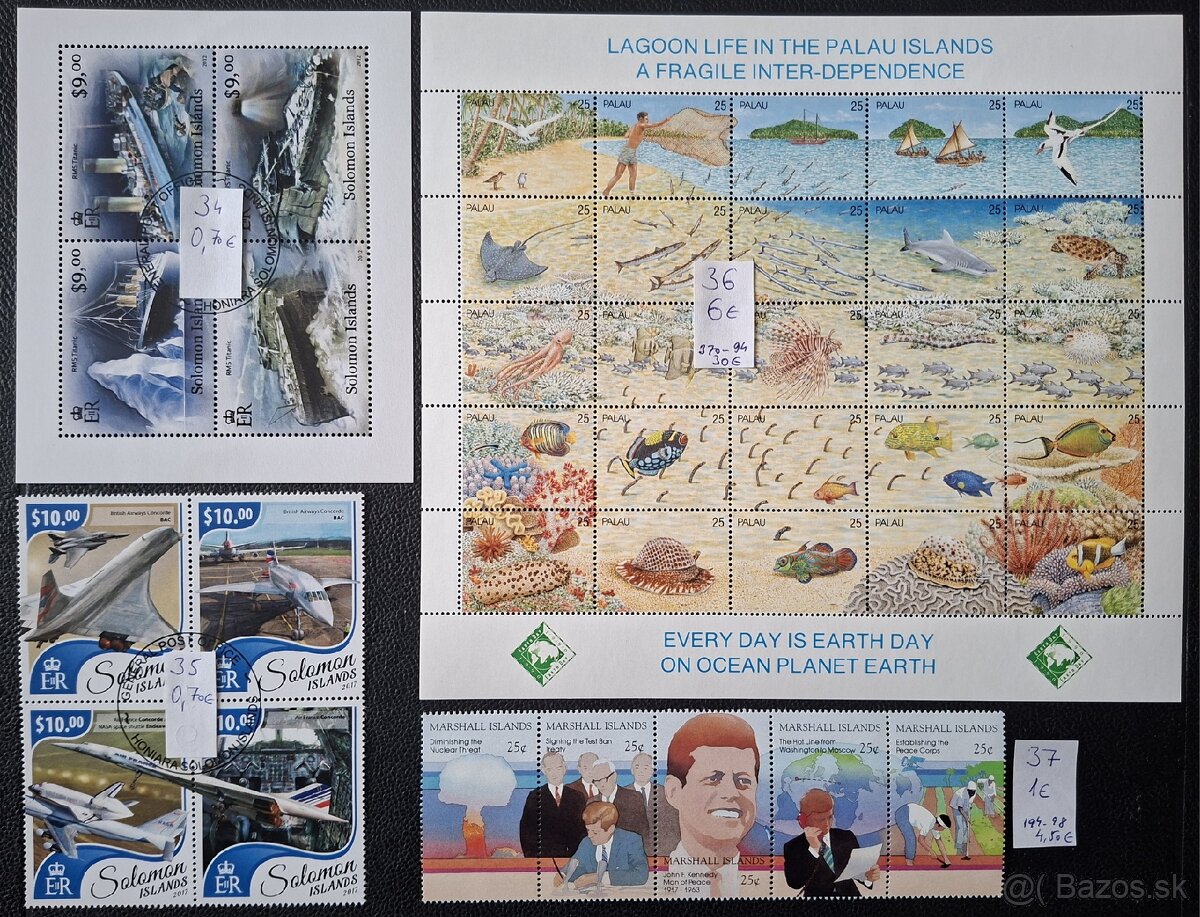 Postove znamky Mix 15 (57poloziek) - 13