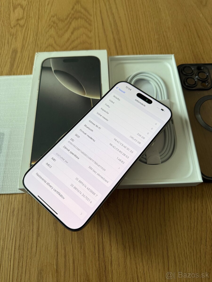 iPhone 16 Pro Max 256 gb Natural Titanium v záruke - 13