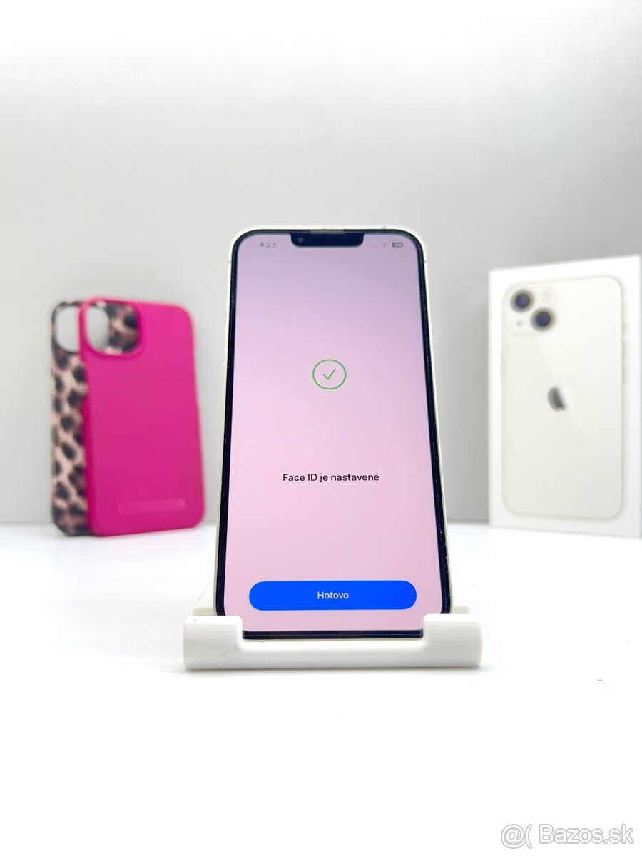 iPhone 13 128GB STARLIGHT TOP STAV 100% BATÉRIA - 13