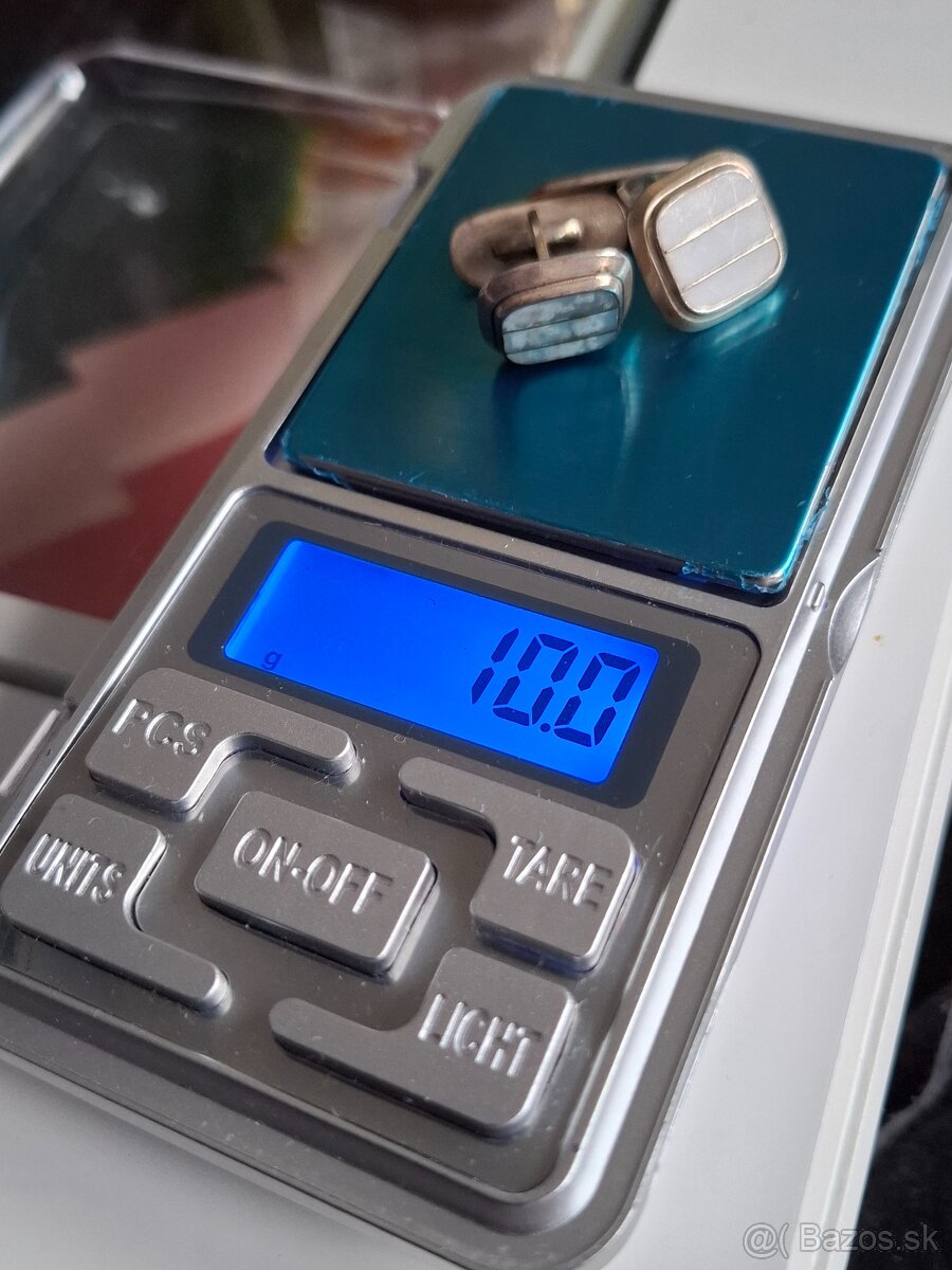 Strieborné manžetové gombíky - 13