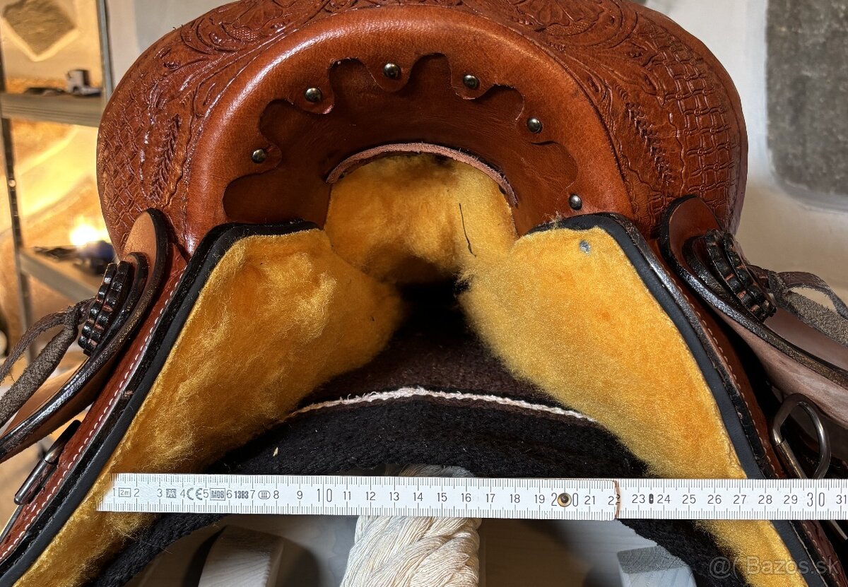 Westernový sedlový komplet 10) rezato hnědé Twist - 13