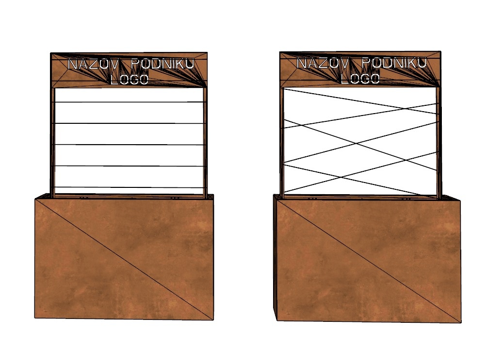 Corten kvetináč / vyvýšený záhon / kvetinac/ zahon /CORTEN - 13