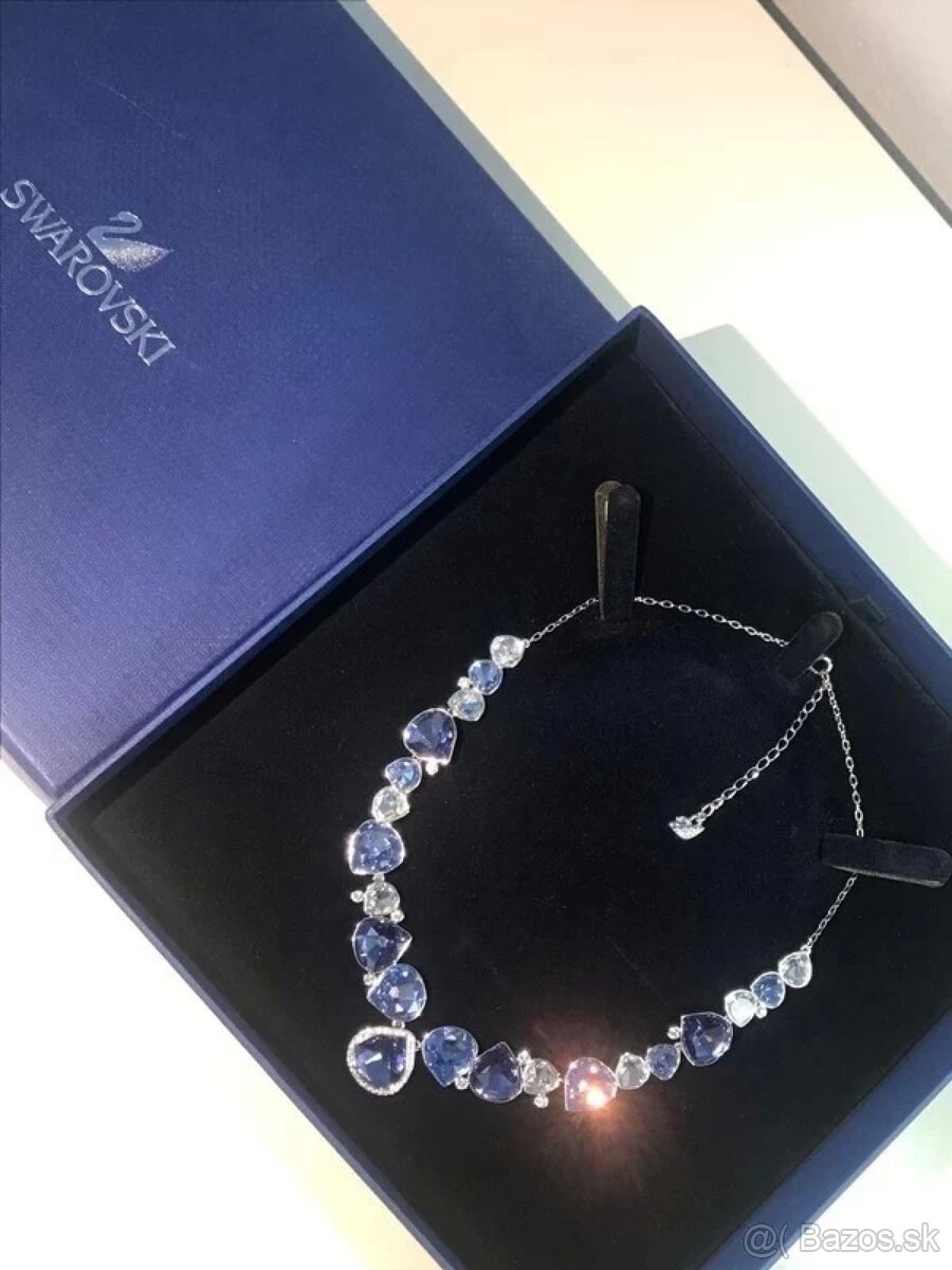 Luxusný Swarovski náhrdelník & náušnice (set)Levander New - 13