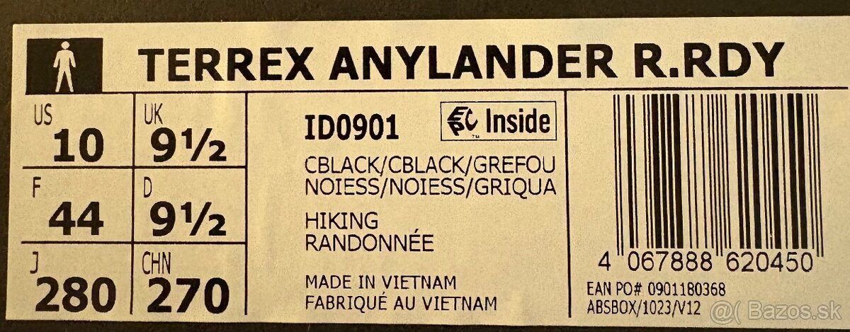 ADIDAS TERREX ANYLANDER M/ Velkosť:44 - 13