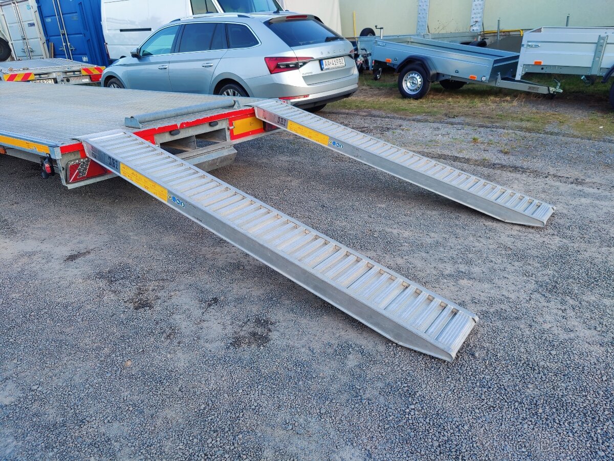 Prívesný vozík - trojnápravové plato - 13