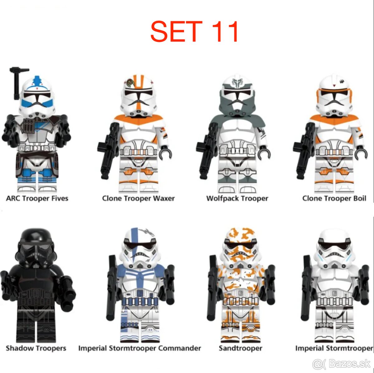 Rôzne figúrky Star Wars 2 (8ks) - typ lego - nové - 13