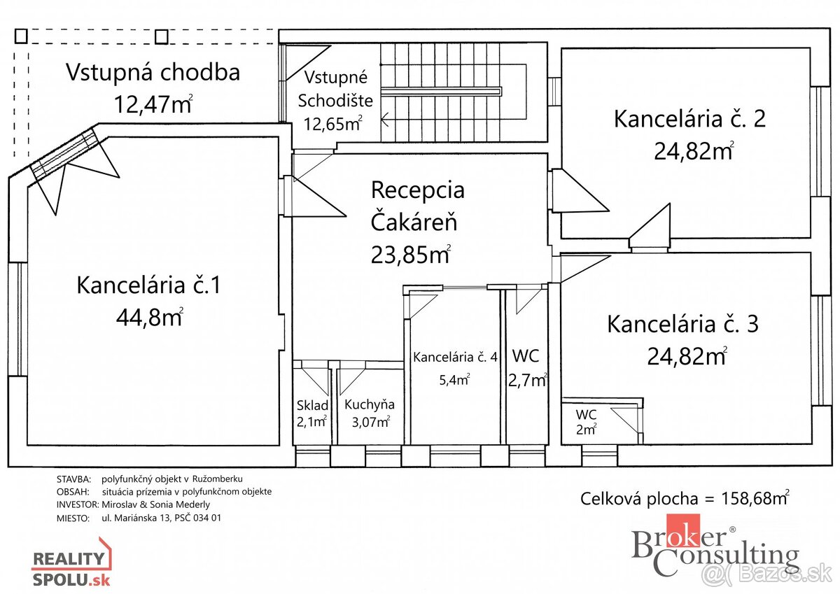 Prenájom komerčných - kancelárskych priestorov - Ružomberok - 13