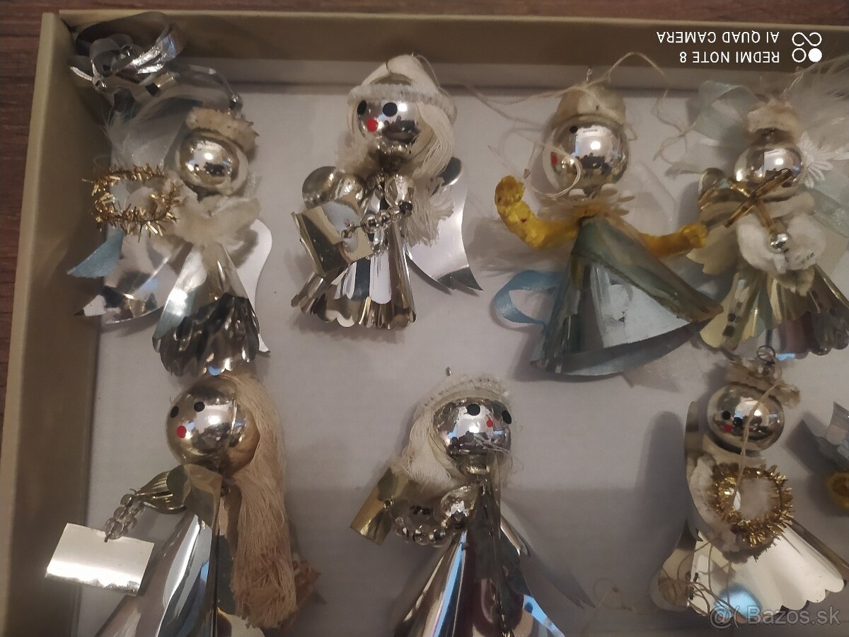 retro vianocne ozdoby , obrusy - vyber si - 13