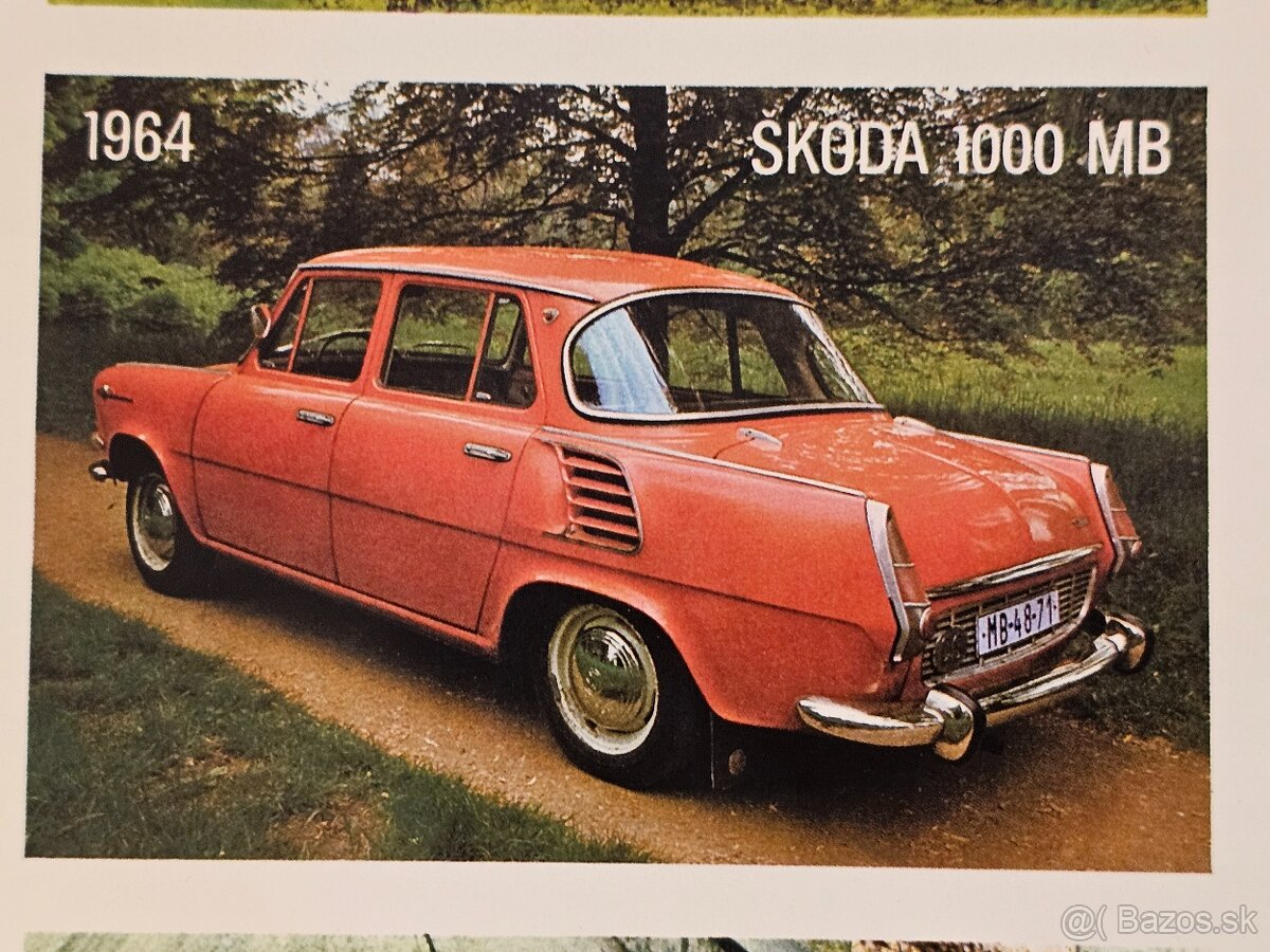 plakát mototechna motokov Volha škoda fiat tatra trabant VAZ - 13