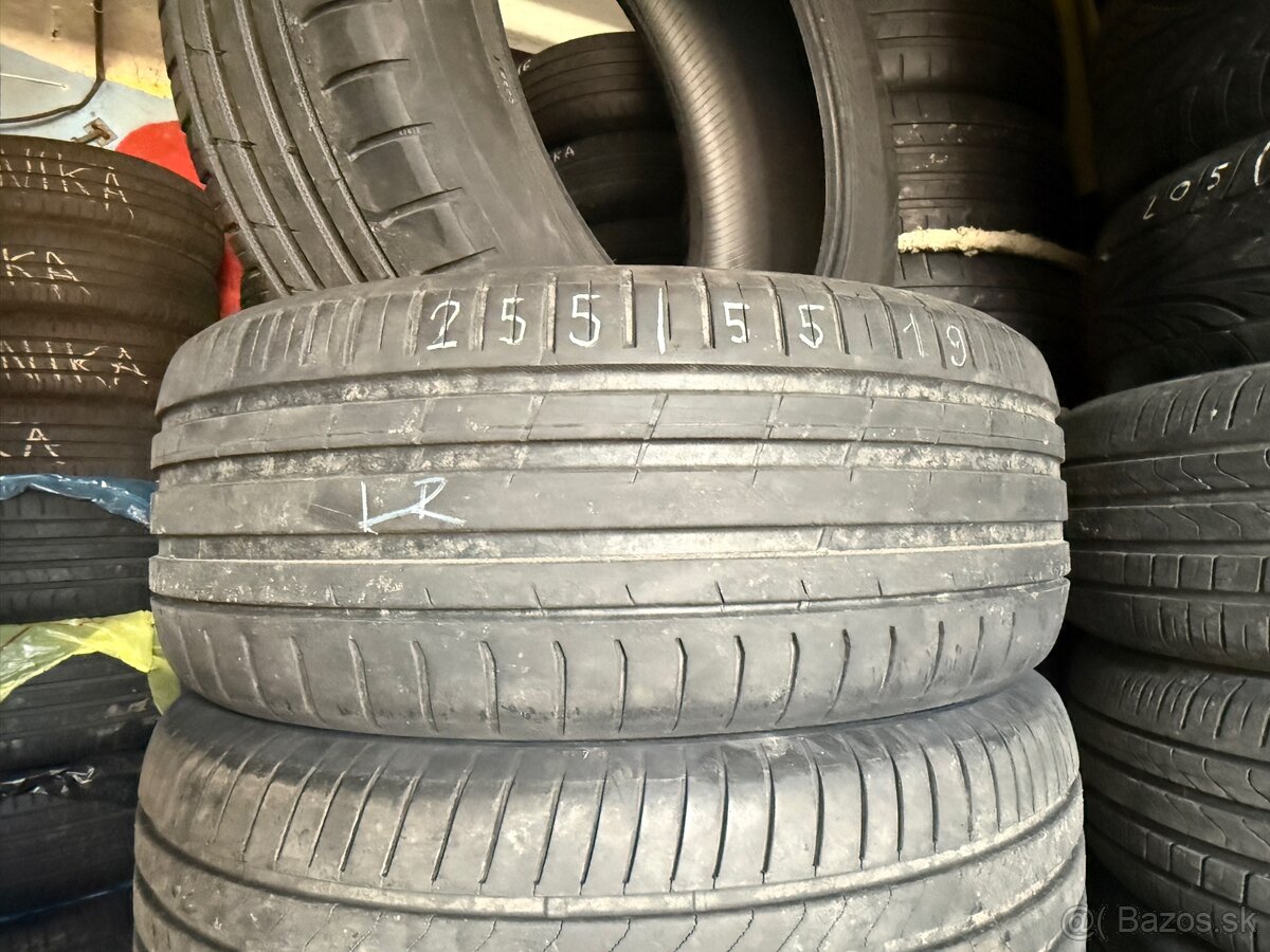 255/55 R19 SUV- LETNÉ - AKO NOVÉ - DOT 3823 - 7-8mm 5 KUSOV - 13