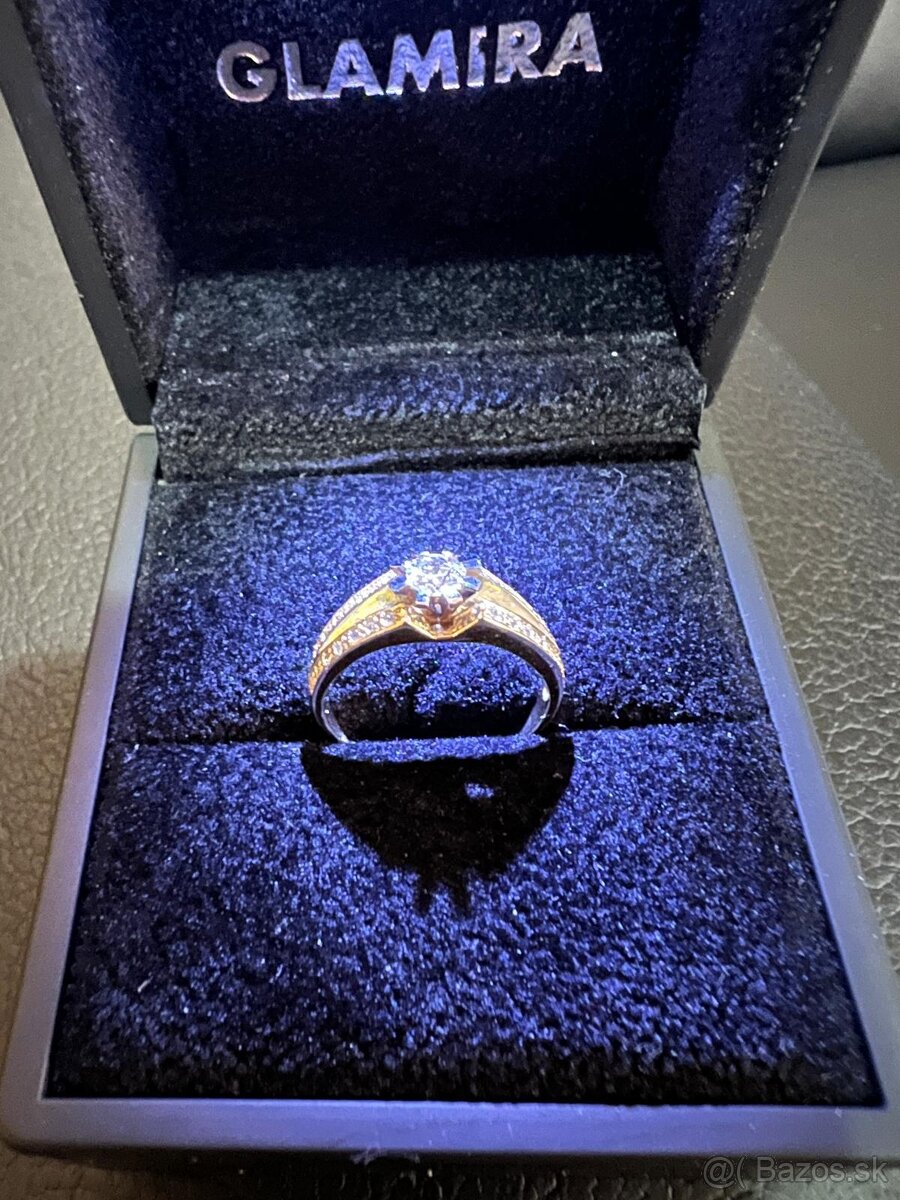 Zlatý dámsky prsteň - prstienky - 13