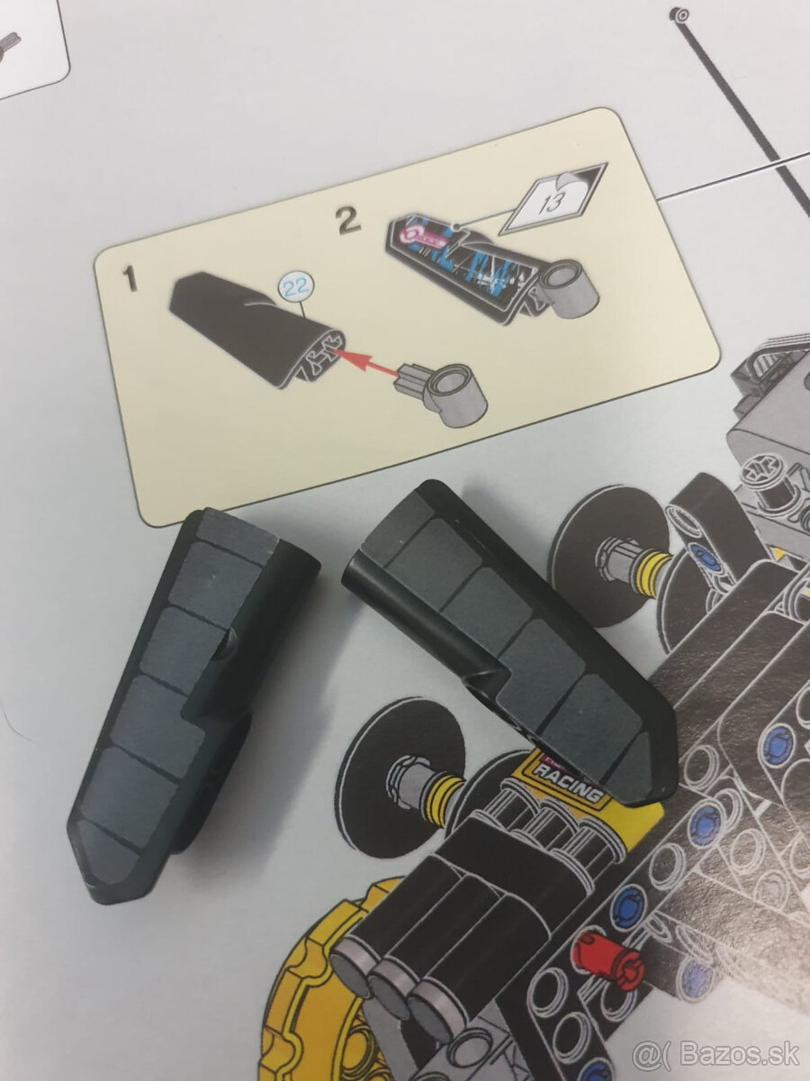 Lego technic 42095 - Pretekárske auto s dialkovým TOP stav - 13