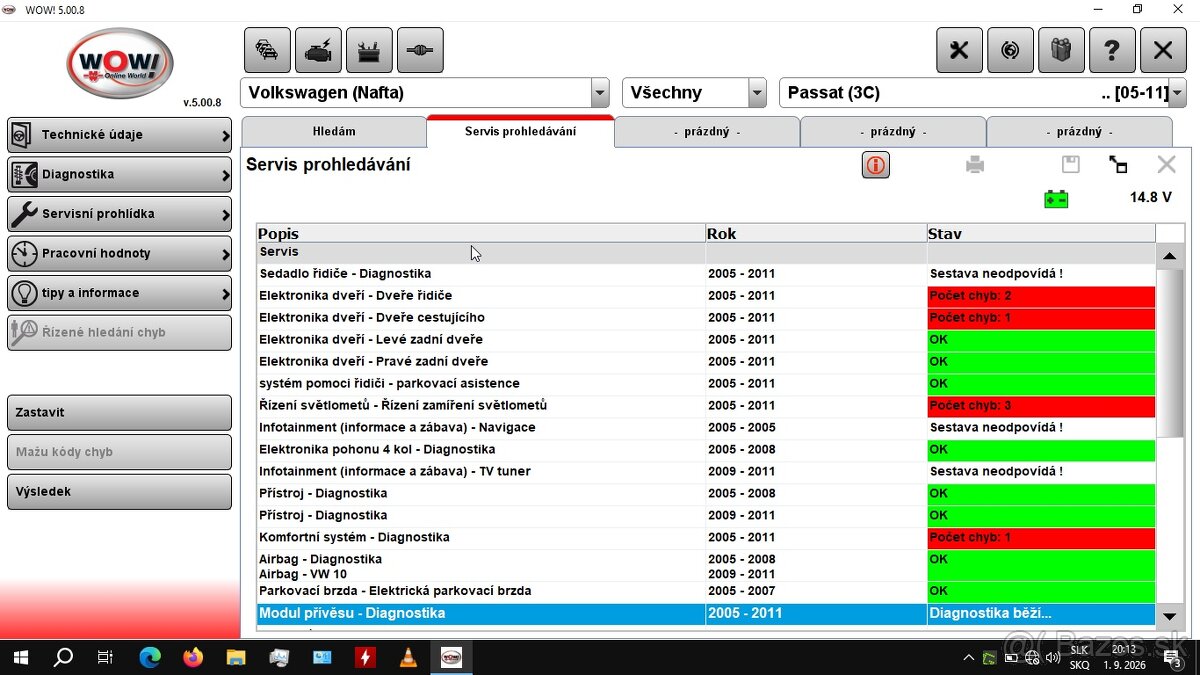 Hp 4545s+ diagnositka VAG-VCDS + DelphiDs100
- 13