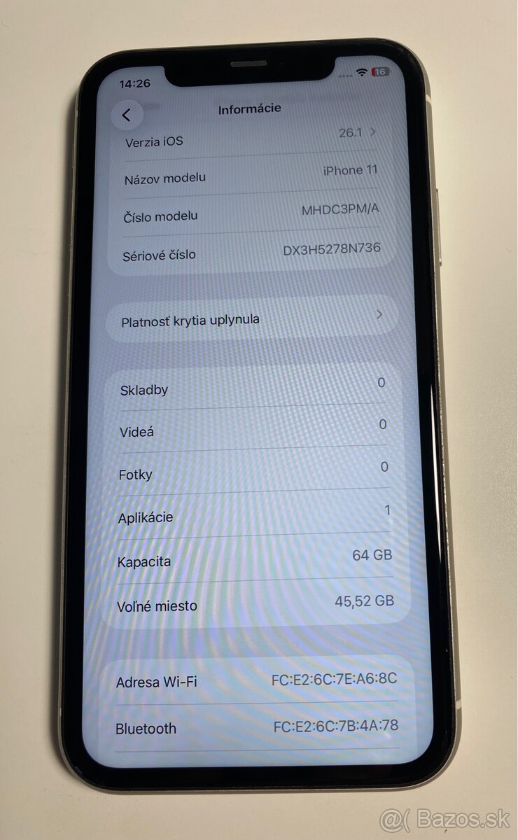 iPhone 11, batéria 84% - 13