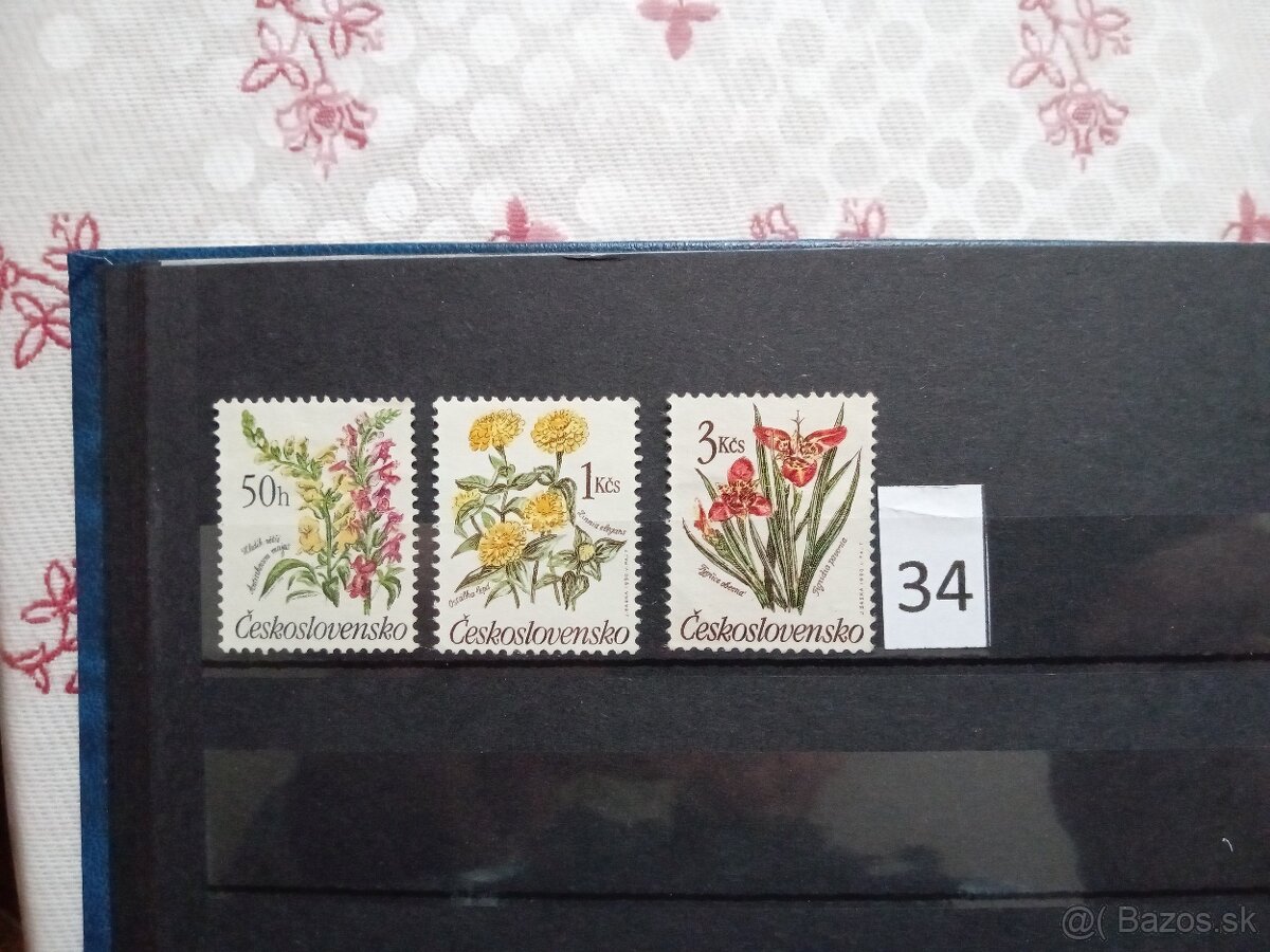 Poštové známky č.434 - ČESKOSLOVENSKO II. - 20 sérií - 13